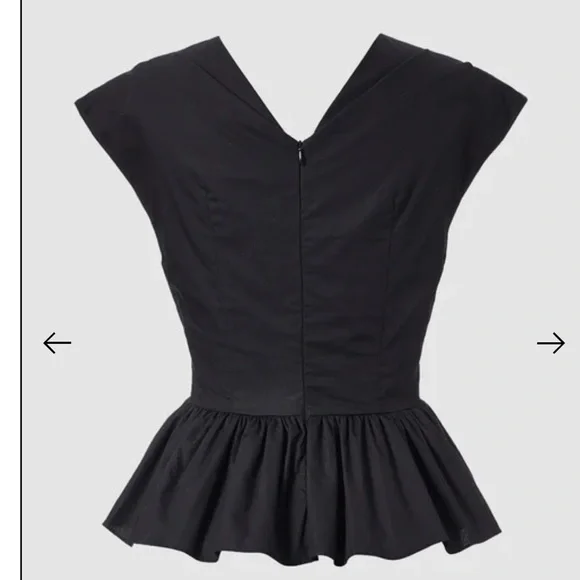 NWT! TOVE Elen Top Tie Blouse 34 0 XS - Picture 5 of 8